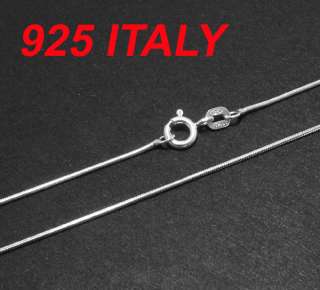   Free Italian 925 Sterling Silver Sturdy Snake Chain Necklace 1mm