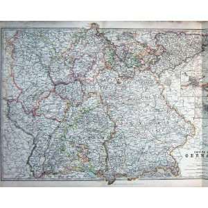   1914 Geography Maps Empire Germany Berlin Munich Basel