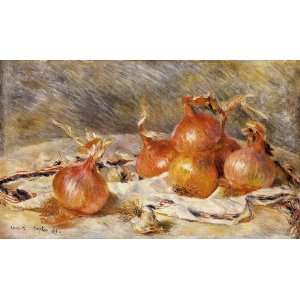  Oil Painting: Onions: Pierre Auguste Renoir Hand Painted 