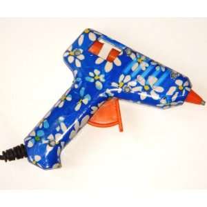  Blue Foral Mini Hot Melt Glue Gun, for Hobbies, Crafts and 