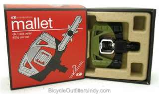 Crank Brothers MALLET 1 SAGE GREEN / BLACK Bicycle Pedals NEW 