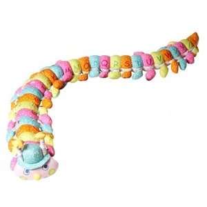  Babyboo Baby U936 Pink Face Rainbow ABC Large Caterpillar 