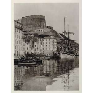   Bonifacio Corsica France Mediterranean Sea   Original Photogravure