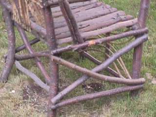 Canadian Micmac Indian handmade twig chair beautiful  