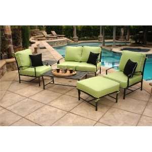 San Michele Aluminum 4 Piece Deep Seating Set with Cushions:  