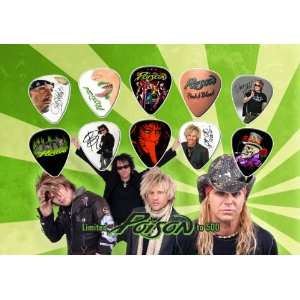  Poison Guitar Pick Display Limited 500 Only: Musical 