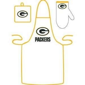  Green Bay Packers Grilling Apron Set