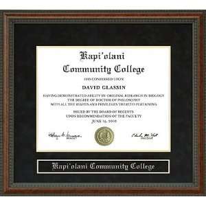  Kapiolani Community College (KCC) Diploma Frame: Sports 