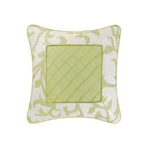  Serendipity Green Tucked Stitched Decorative Pillow