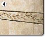 Arizona Tile ST 110 Sterling 4 by 15 Inch Natural Stone Listelle, Dark 