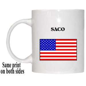  US Flag   Saco, Maine (ME) Mug 