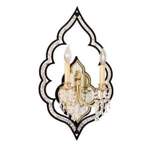 Bijoux Collection 2 Light 13 Antique Black with Classic Golden Silver 