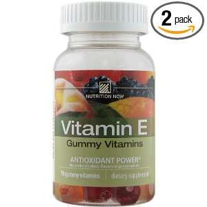 Nutrition Now Vitamin E Gummy Vitamins 70 Count, 0.46 Bottles (Pack Of 