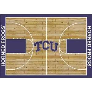  NCAA Home Court Rug   Texas Christian Horned Frogs: Sports 