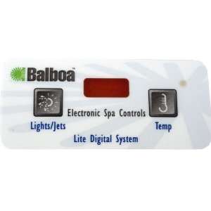 Balboa Spa Lite Leader Panel Overlay Label 10694