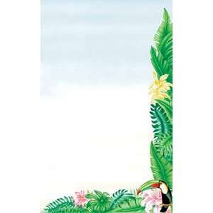   Menu Paper   Tropical Themed Toucan Design   100/Pack 