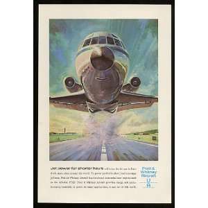   Pratt & Whitney Aircraft Jet Take Off Print Ad (10767): Home & Kitchen