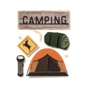  Karen Foster Stacked Stickers Camping Equipment KF00449; 3 