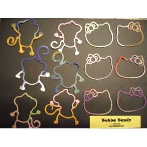   Hello Kitty/Monkey Tie Dye Silly Bands/Bandz   12 pack: Toys & Games