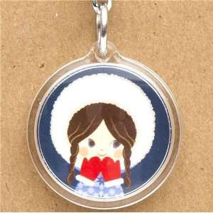    cute circular Eskimo girl keychain from Japan Toys & Games