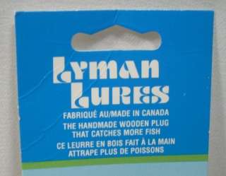 Lyman Lure Plug Sz 4 Brown/Perch Scale Fishing Trolling  