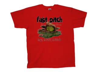 Softball T Shirt Fast Pitch All Girl All Attitude  