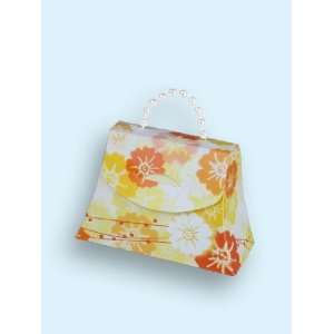  Orange Peony Purse Favor Boxes 