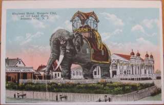 1920 PC: Elephant Hotel Margate City  Atlantic CIty, NJ  