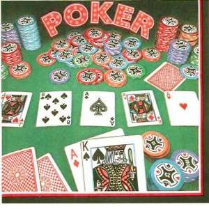 Poker Lunch Napkins 16ct Toys & Games