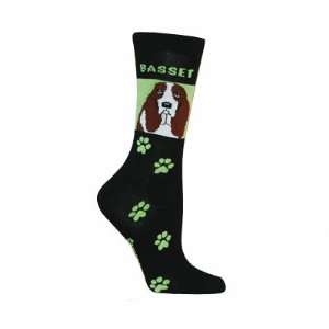 Basset Hound Novelty Dog Breed Adult Socks