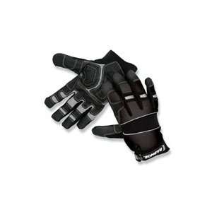 Radnor Mechanics Style Gloves With Velcro Closure   Extra Large Hi Viz 