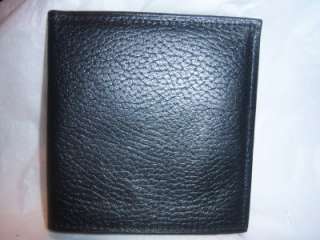 Rolfs Black Pebble Grain Leather Cardex Attache Wallet  