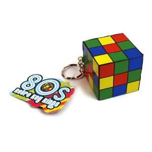  Retro Rubiks Cube Stress Key Ring: Toys & Games