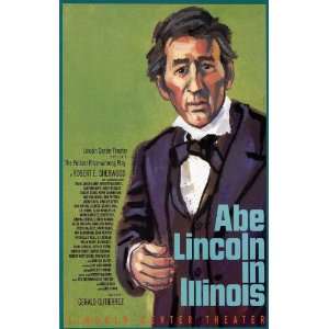   Lincoln In Illinois Poster Broadway Theater Play 27x40