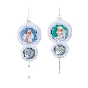  Snow Angel Holidays Ornament Collection: Sets Of Two: Home 