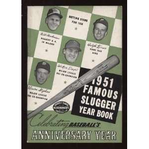  1951 Louisville Famous Sluggers Yearbook Kiner NRMT 