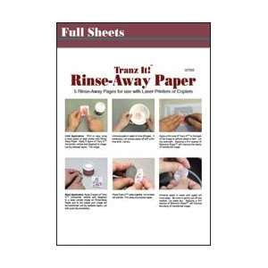  Tranz It Rinse Away Paper 5/Pkg Arts, Crafts & Sewing