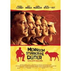 The Men Who Stare at Goats (2009) 27 x 40 Movie Poster Norwegian Style 