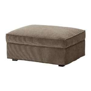   Footstool Slipcover Corduroy Cover, Tranas Light Brown: Home & Kitchen