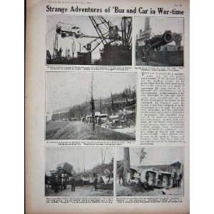  1915 WW1 Soldiers Bassee Battle London Motor Bus Cars 