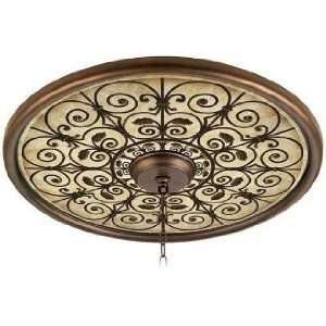  Madrid Clay 24 Wide Bronze Finish Ceiling Medallion: Home 