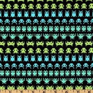  44 Wide Geeks Gone Wild Space Invaders Green/Black 