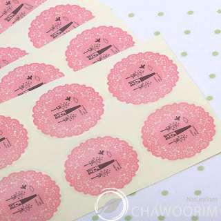 130pcs Doily transparent Stickers Packing Materials )  