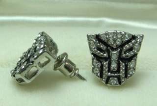 NEW! Gold Plated TRANSFORMERS AUTOBOTS STUD EARRINGS set  