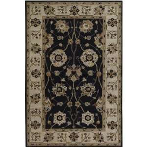   Gold Flowers Traditional 8 Square Rug (CAE 1033)