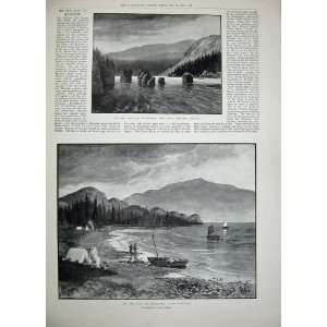  1897 Five Fingers Rapids Labarge Klondike Yokon Khyber 