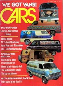 Cars Magazine June 1974   Special Vans Issue  