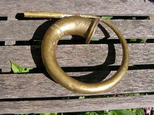 ANTIQUE DELUXE BRASS CARRIAGE TRUCK AUTOMOBILE CAR HORN  