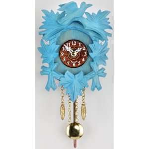   Black Forest Clock with cuckoo blue, incl. batterie: Home & Kitchen
