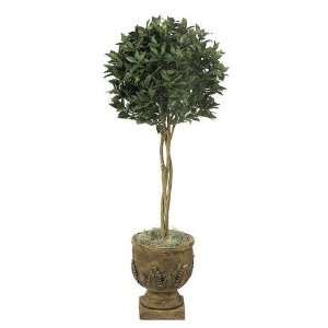   Foliages W 2580   4.5 Foot Bay Leaf Topiary   Green
